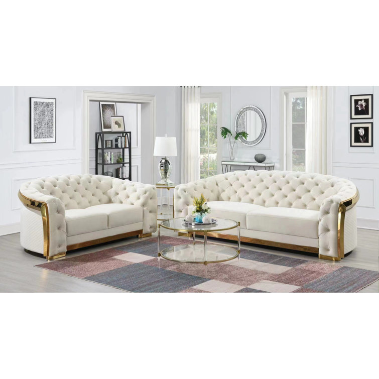 Rosdorf Park 2 Piece Velvet Living Room Set Wayfair